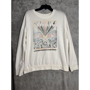 Woodstock Summer of Love Graphic Sweatshirt Peace Festival Retro Crewneck